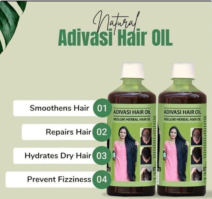 ORIGINAL ADIVASI HERBAL HAIR OIL 💥BUY 1 GET 1 FREE💥(⭐️⭐️⭐️⭐️⭐️ 4.9/5)